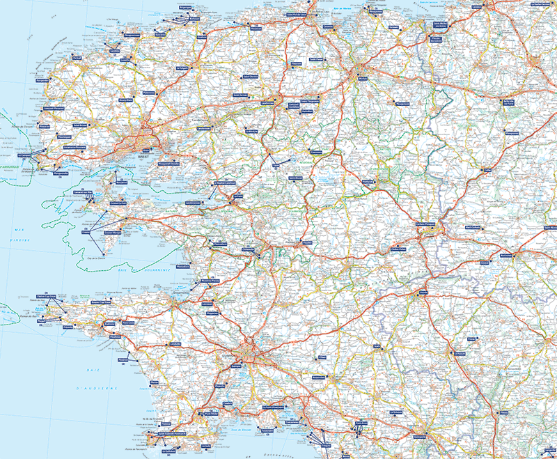 Extrait de la Carte des Aires Bretagne